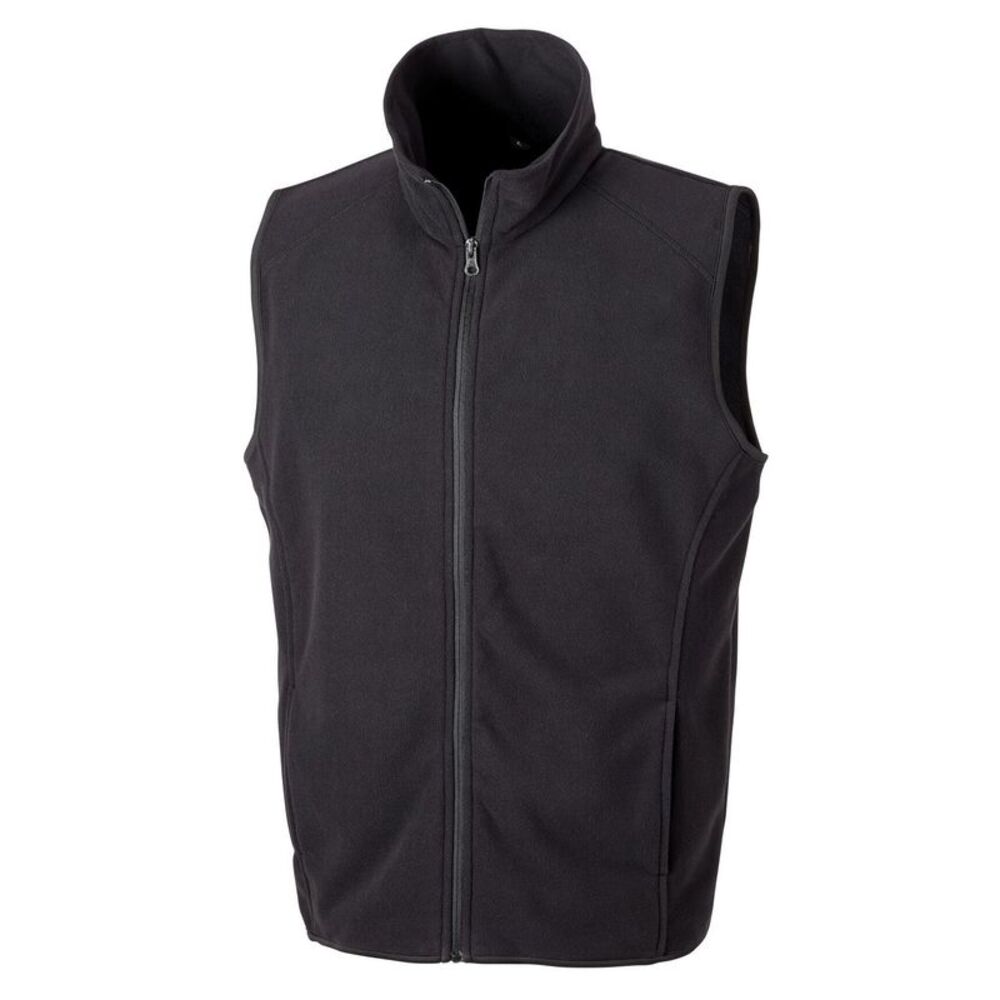 Result Core Mens Micro Fleece Gilet / Black